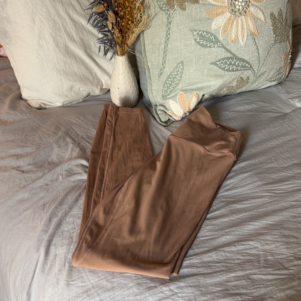 Neutral Brown Full-Length Leggings